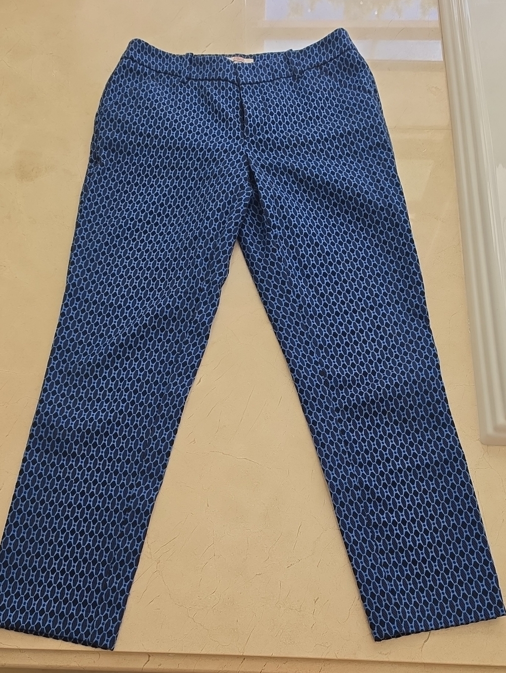 Merona Blue And Black Geometric-Print pants